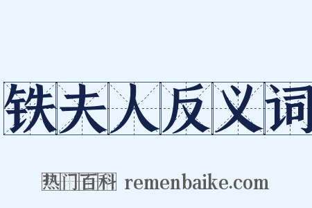 铁夫人反义词是什么意思的图片